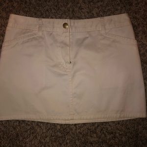 Coach White Mini Skirt
